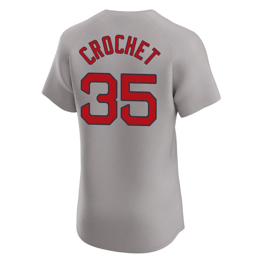 Pkot B.Red Sox #35 Garrett Crochet Player Gray Road Limited Elite Home Game Stitched Jerseys