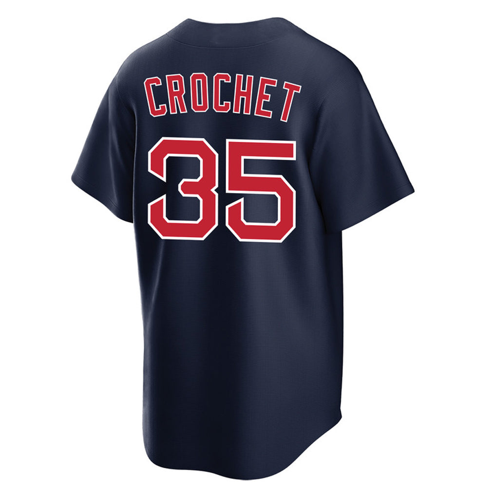 Pkot B.Red Sox #35 Garrett Crochet Player Navy Home Game Stitched Jerseys