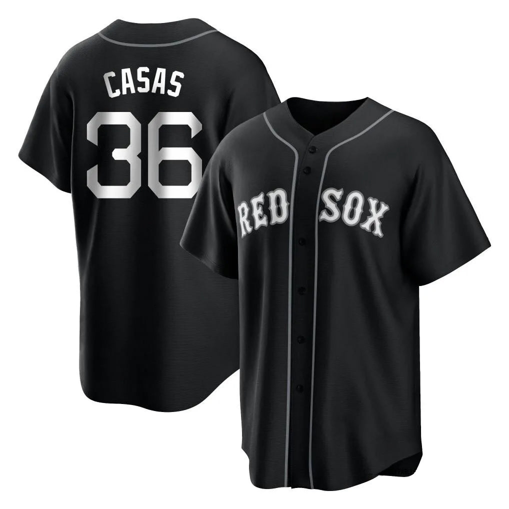 Pkot B.Red Sox #36 Triston Casas Player Black Home Game Stitched Jerseys