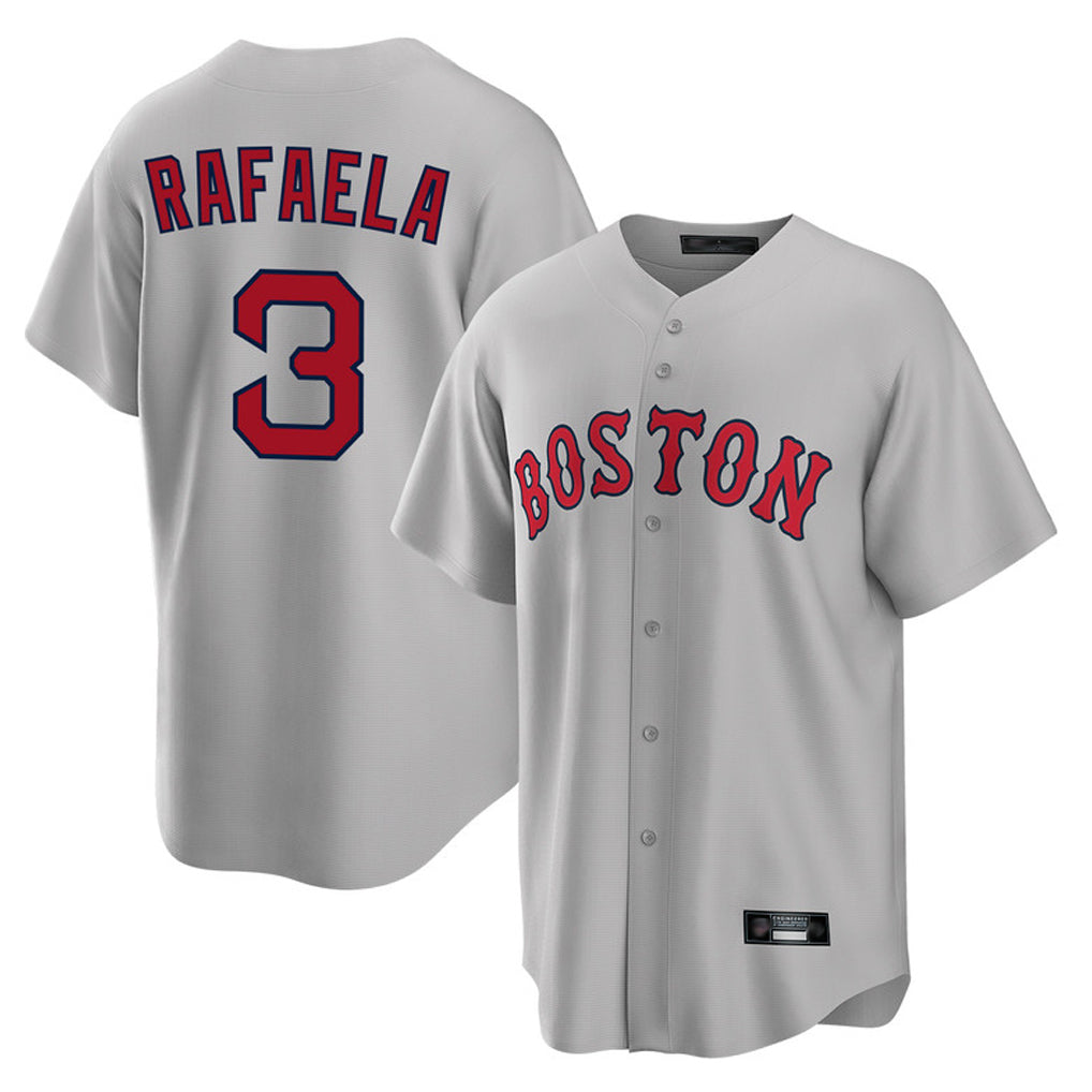 Pkot B.Red Sox #3 Ceddanne Rafaela Player Gray Road Home Game Stitched Jerseys