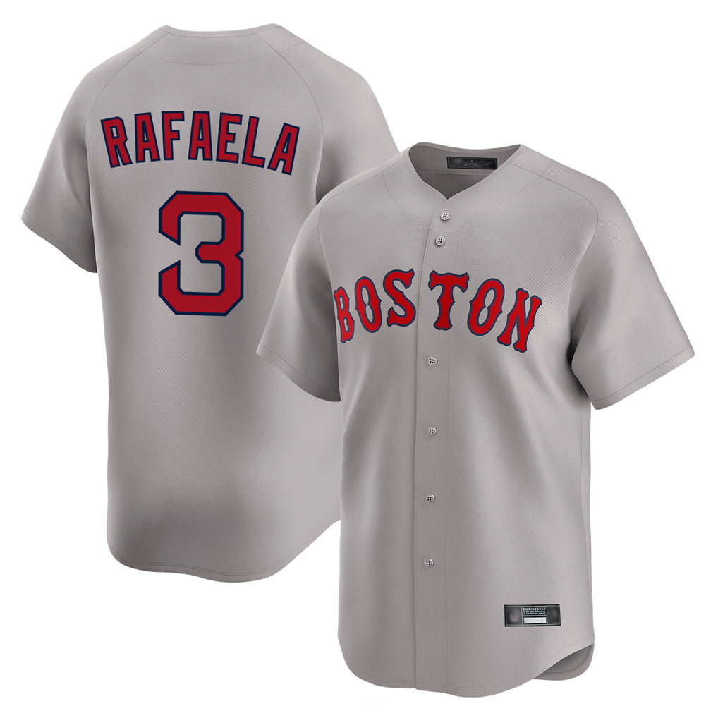 Pkot B.Red Sox #3 Ceddanne Rafaela Player Gray Road Limited Home Game Stitched Jerseys