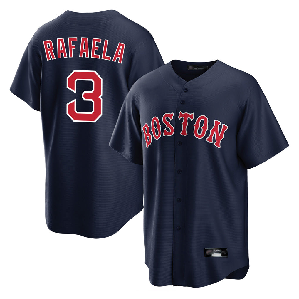 Pkot B.Red Sox #3 Ceddanne Rafaela Player Navy Home Game Stitched Jerseys
