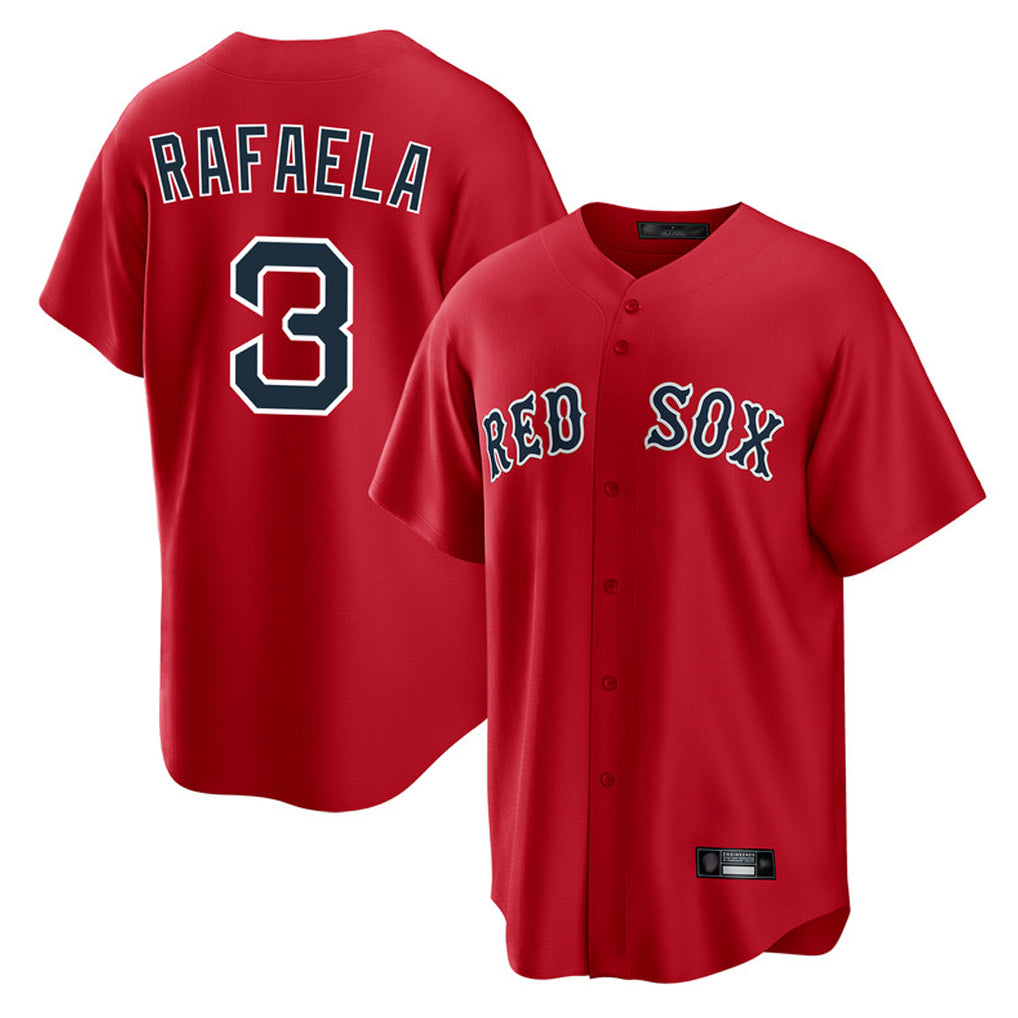 Pkot B.Red Sox #3 Ceddanne Rafaela Player Red Home Game Stitched Jerseys