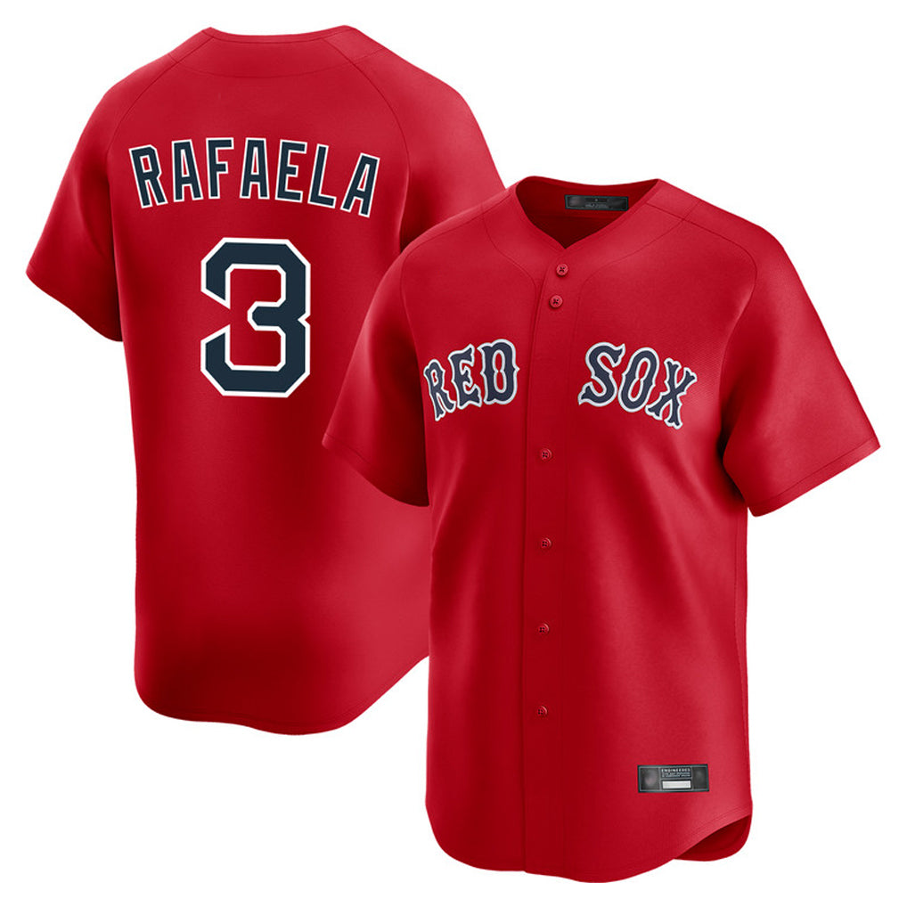 Pkot B.Red Sox #3 Ceddanne Rafaela Player Red Limited Home Game Stitched Jerseys