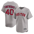 Pkot B.Red Sox #40 Willson Contreras Player Gray Road Limited Home Game Stitched Jerseys