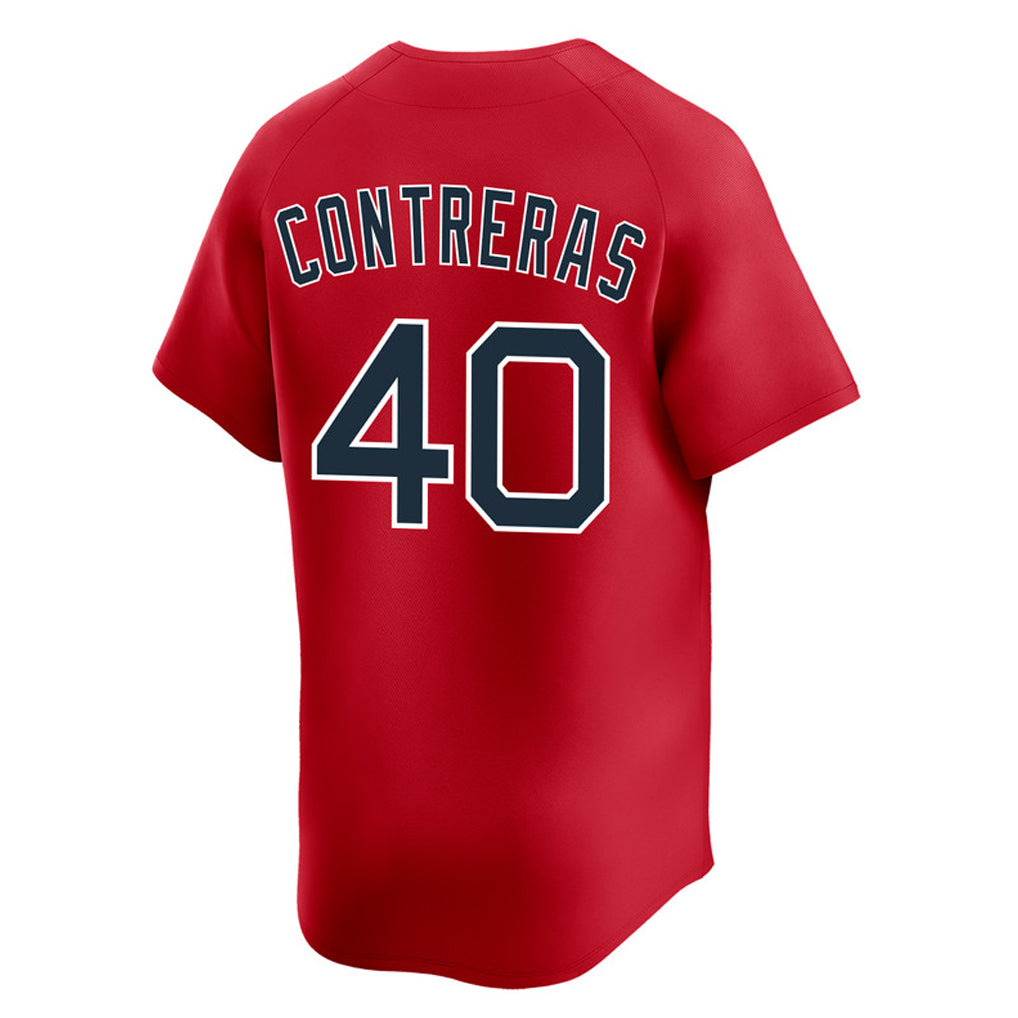 Pkot B.Red Sox #40 Willson Contreras Player Red Limited Home Game Stitched Jerseys