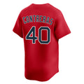 Pkot B.Red Sox #40 Willson Contreras Player Red Limited Home Game Stitched Jerseys