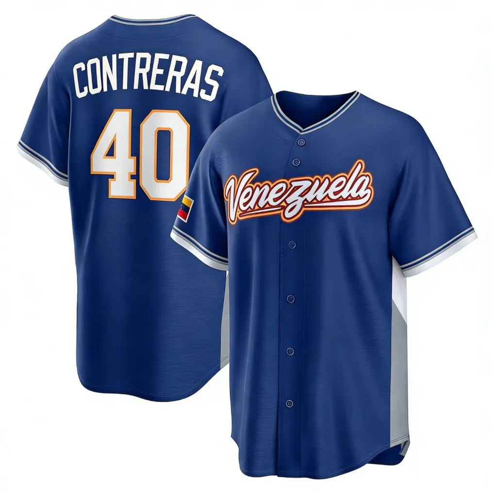 Pkot B.Red Sox #40 Willson Contreras Player Royal 2026 World Classic Limited Home Game Stitched Jerseys