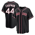 Pkot B.Red Sox #44 Aroldis Chapman Player Black Out Home Game Stitched Jerseys