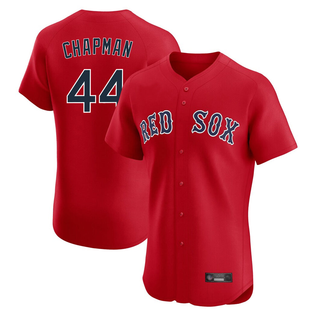Pkot B.Red Sox #44 Aroldis Chapman Player Red Limited Elite Home Game Stitched Jerseys