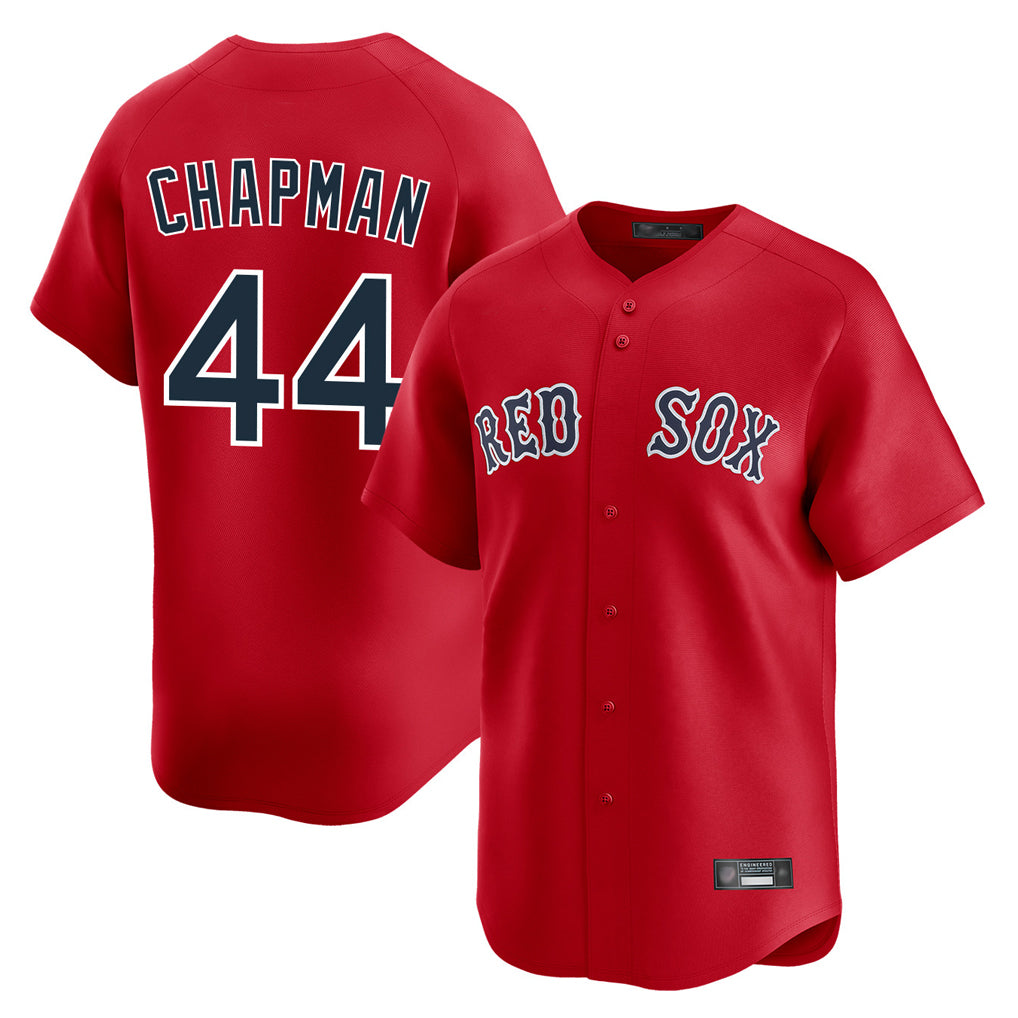 Pkot B.Red Sox #44 Aroldis Chapman Player Red Limited Home Game Stitched Jerseys
