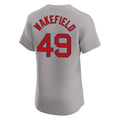 Pkot B.Red Sox #49 Tim Wakefield Player Gray Road Limited Elite Home Game Stitched Jerseys