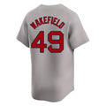 Pkot B.Red Sox #49 Tim Wakefield Player Gray Road Limited Home Game Stitched Jerseys