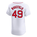 Pkot B.Red Sox #49 Tim Wakefield Player White Limited Elite Home Game Stitched Jerseys