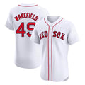 Pkot B.Red Sox #49 Tim Wakefield Player White Limited Elite Home Game Stitched Jerseys