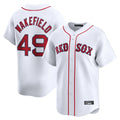 Pkot B.Red Sox #49 Tim Wakefield Player White Limited Home Game Stitched Jerseys