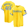 Pkot B.Red Sox #49 Tim Wakefield Player White Limited Home Game Stitched Jerseys