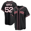 Pkot B.Red Sox #52 Wilyer Abreu Player Black Out Home Game Stitched Jerseys