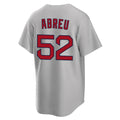 Pkot B.Red Sox #52 Wilyer Abreu Player Gray Road Home Game Stitched Jerseys