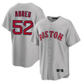 Pkot B.Red Sox #52 Wilyer Abreu Player Gray Road Home Game Stitched Jerseys