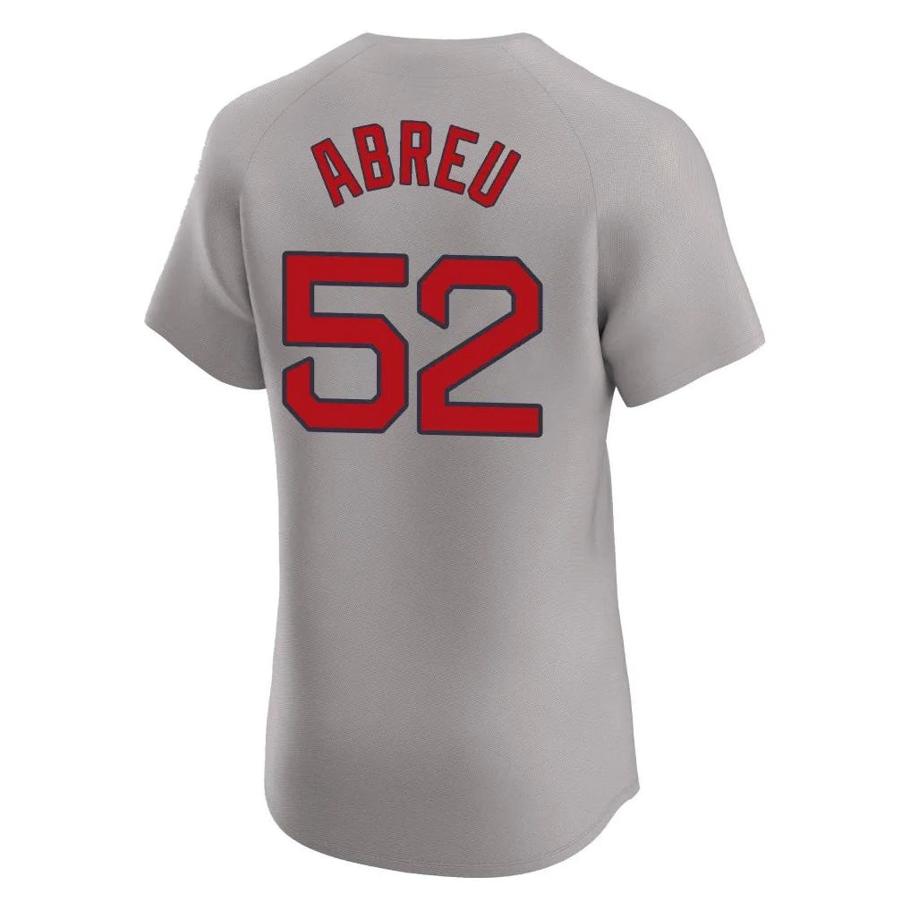 Pkot B.Red Sox #52 Wilyer Abreu Player Gray Road Limited Elite Home Game Stitched Jerseys