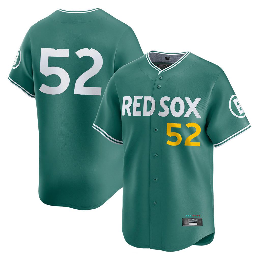 Pkot B.Red Sox #52 Wilyer Abreu Player Green City Connect Limited Home Game Stitched Jerseys