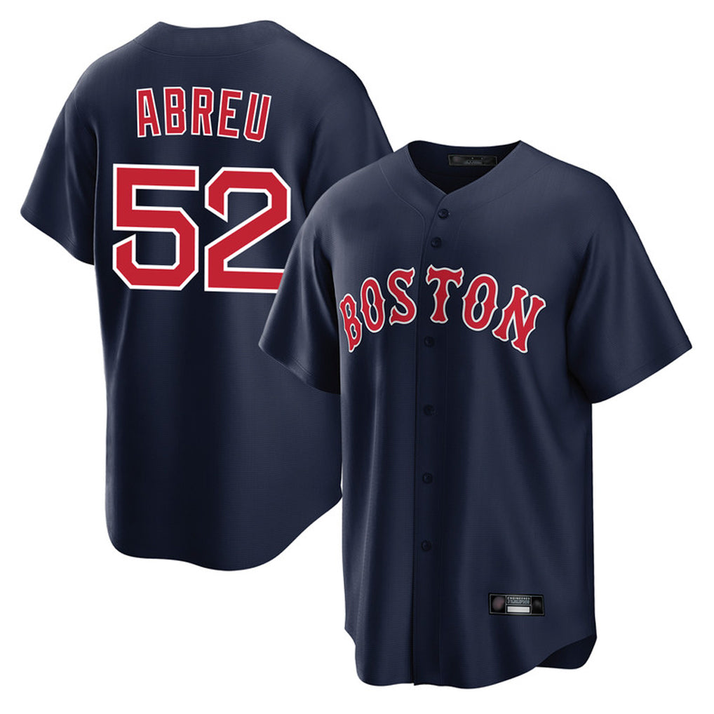 Pkot B.Red Sox #52 Wilyer Abreu Player Navy Home Game Stitched Jerseys