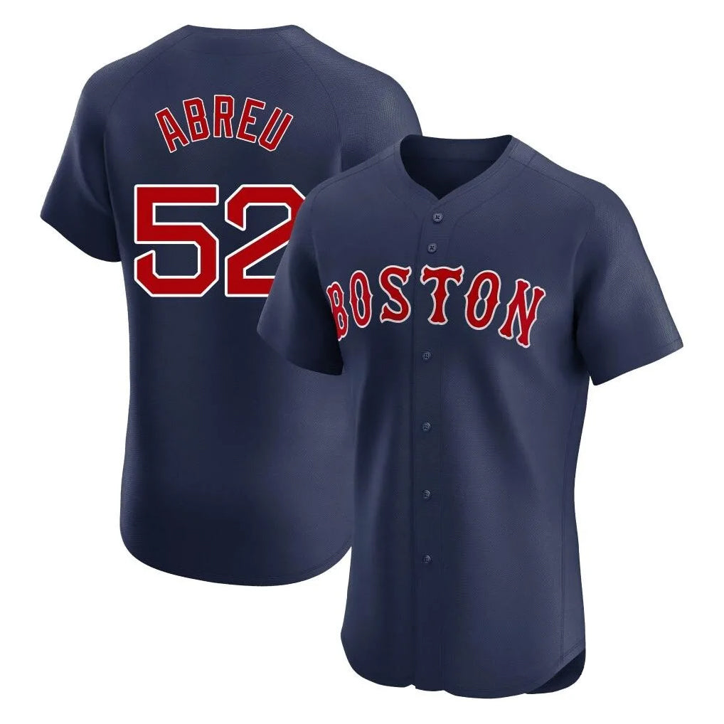 Pkot B.Red Sox #52 Wilyer Abreu Player Navy Limited Elite Home Game Stitched Jerseys