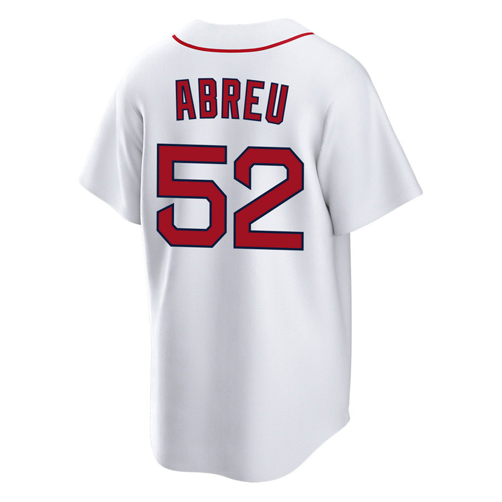 Pkot B.Red Sox #52 Wilyer Abreu Player White Home Game Stitched Jerseys