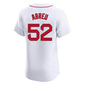Pkot B.Red Sox #52 Wilyer Abreu Player White Limited Elite Home Game Stitched Jerseys