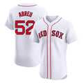 Pkot B.Red Sox #52 Wilyer Abreu Player White Limited Elite Home Game Stitched Jerseys