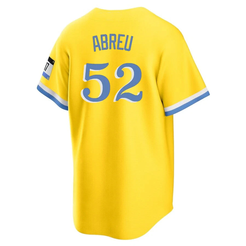 Pkot B.Red Sox #52 Wilyer Abreu Player Yellow Home Game Stitched Jerseys