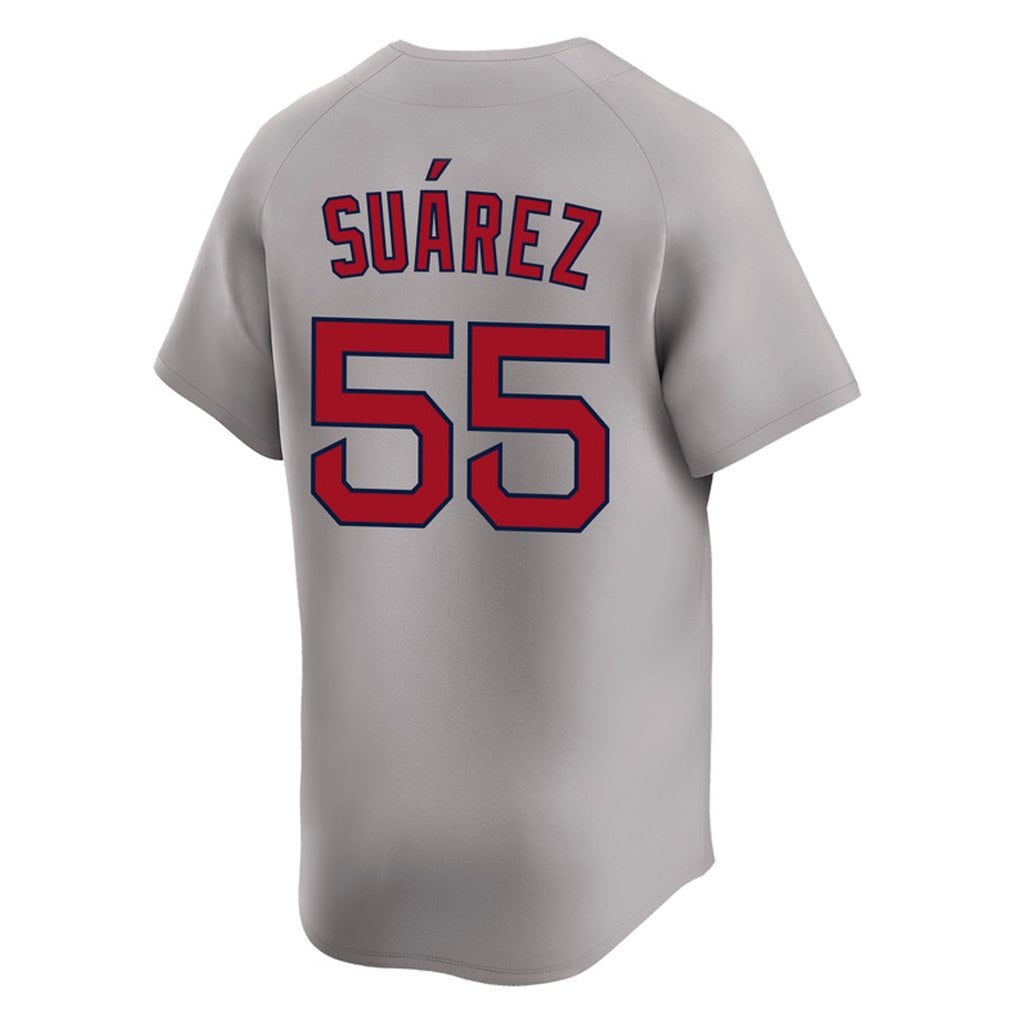 Pkot B.Red Sox #55 Ranger Suárez Player Gray Road Limited Home Game Stitched Jerseys