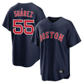 Pkot B.Red Sox #55 Ranger Suárez Player Navy Home Game Stitched Jerseys