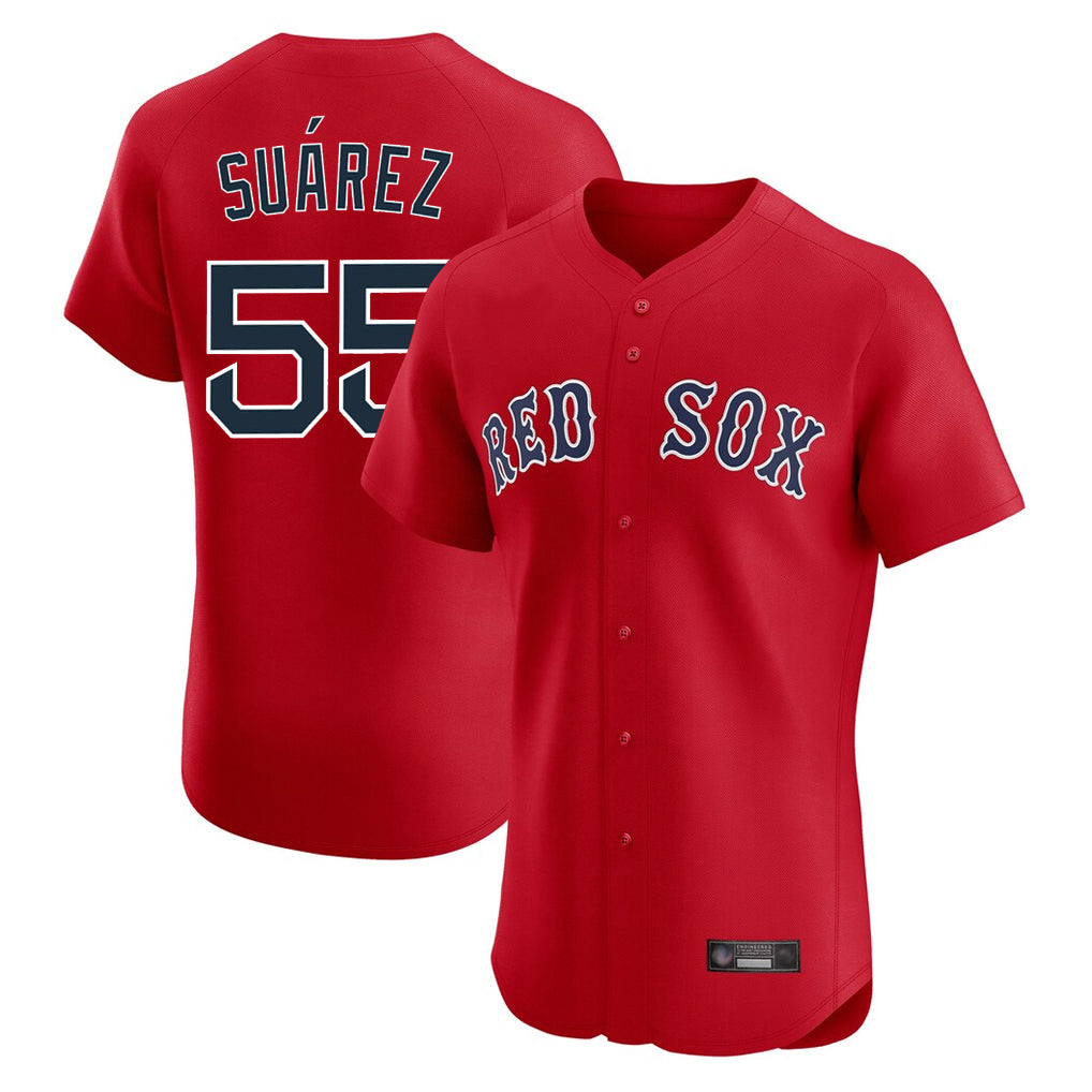 Pkot B.Red Sox #55 Ranger Suárez Player Red Limited Elite Home Game Stitched Jerseys