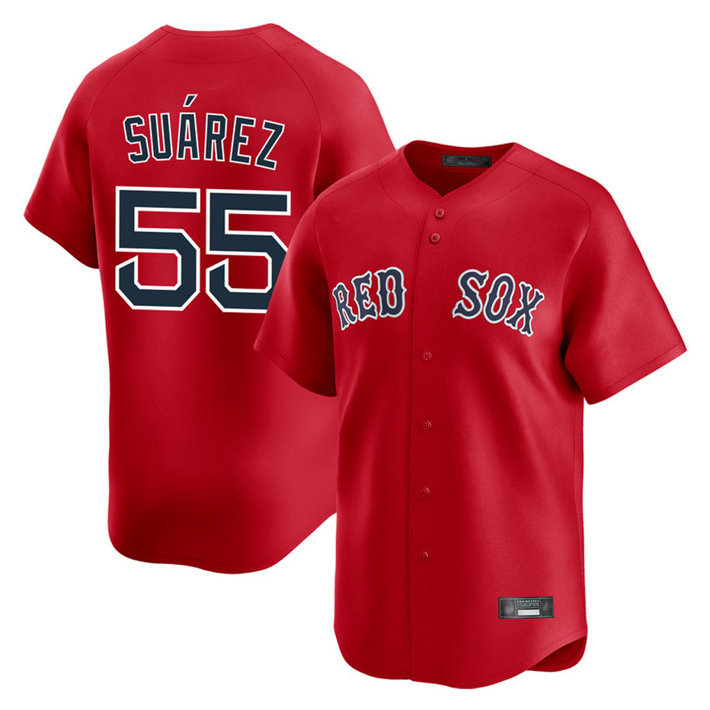 Pkot B.Red Sox #55 Ranger Suárez Player Red Limited Home Game Stitched Jerseys