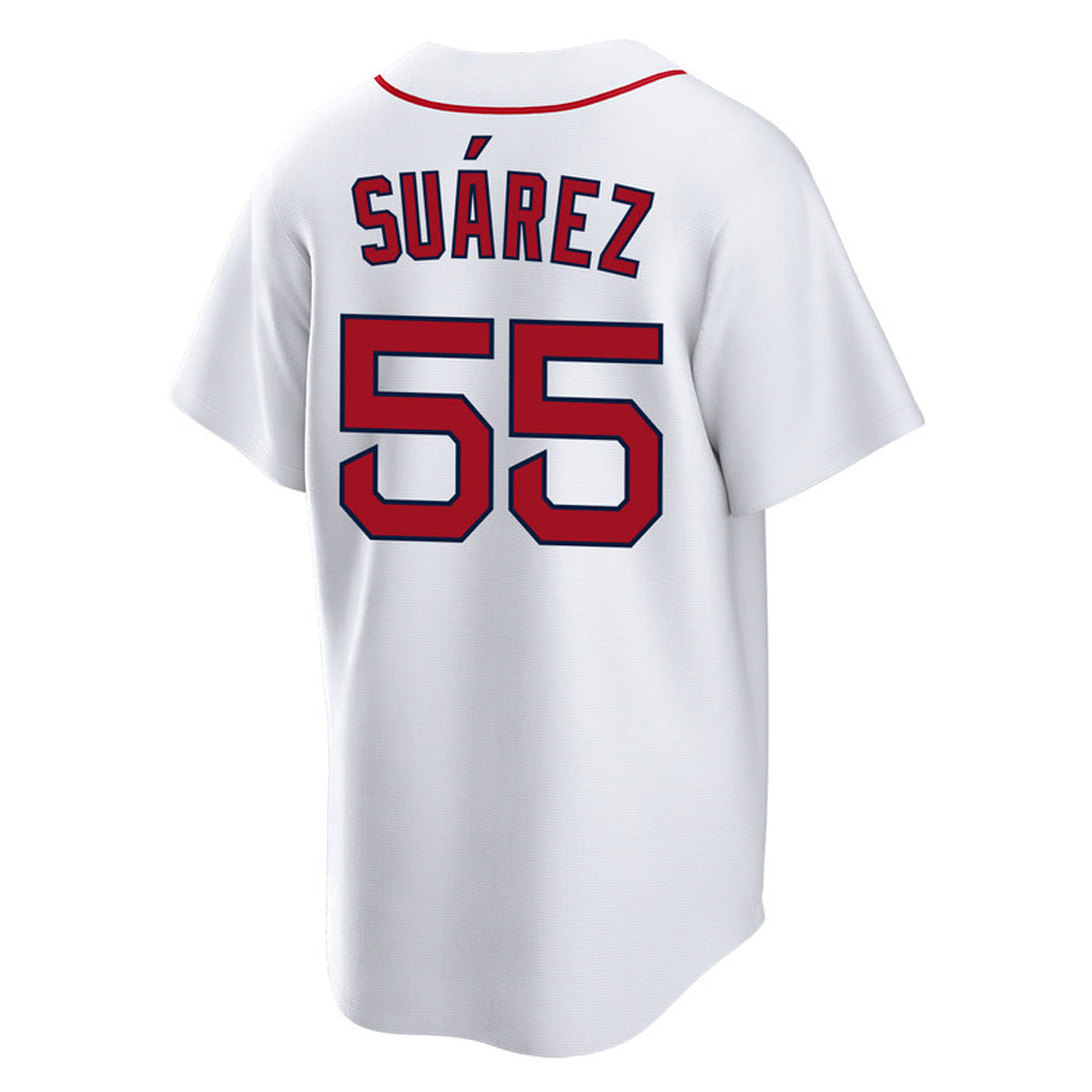Pkot B.Red Sox #55 Ranger Suárez Player White Home Game Stitched Jerseys