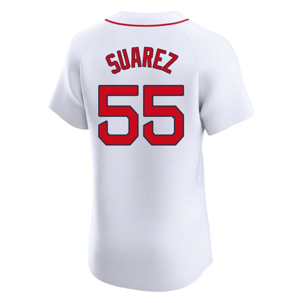 Pkot B.Red Sox #55 Ranger Suárez Player White Limited Elite Home Game Stitched Jerseys
