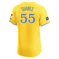 Pkot B.Red Sox #55 Ranger Suárez Player Yellow Limited Elite Home Game Stitched Jerseys