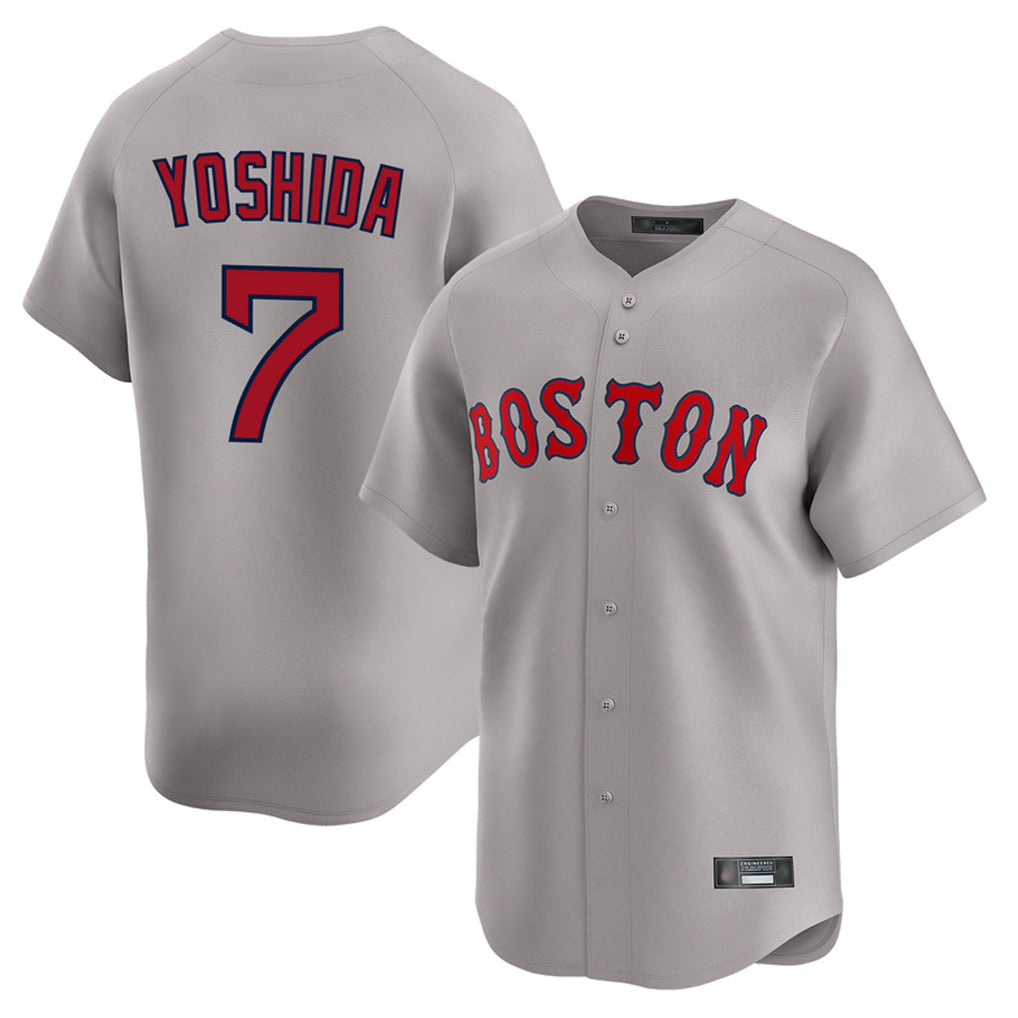 Pkot B.Red Sox #7 Masataka Yoshida Player Gray Road Limited Home Game Stitched Jerseys