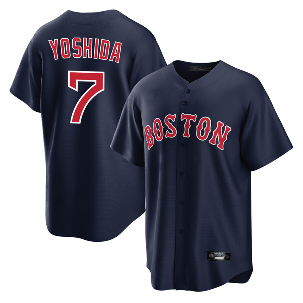 Pkot B.Red Sox #7 Masataka Yoshida Player Navy Home Game Stitched Jerseys