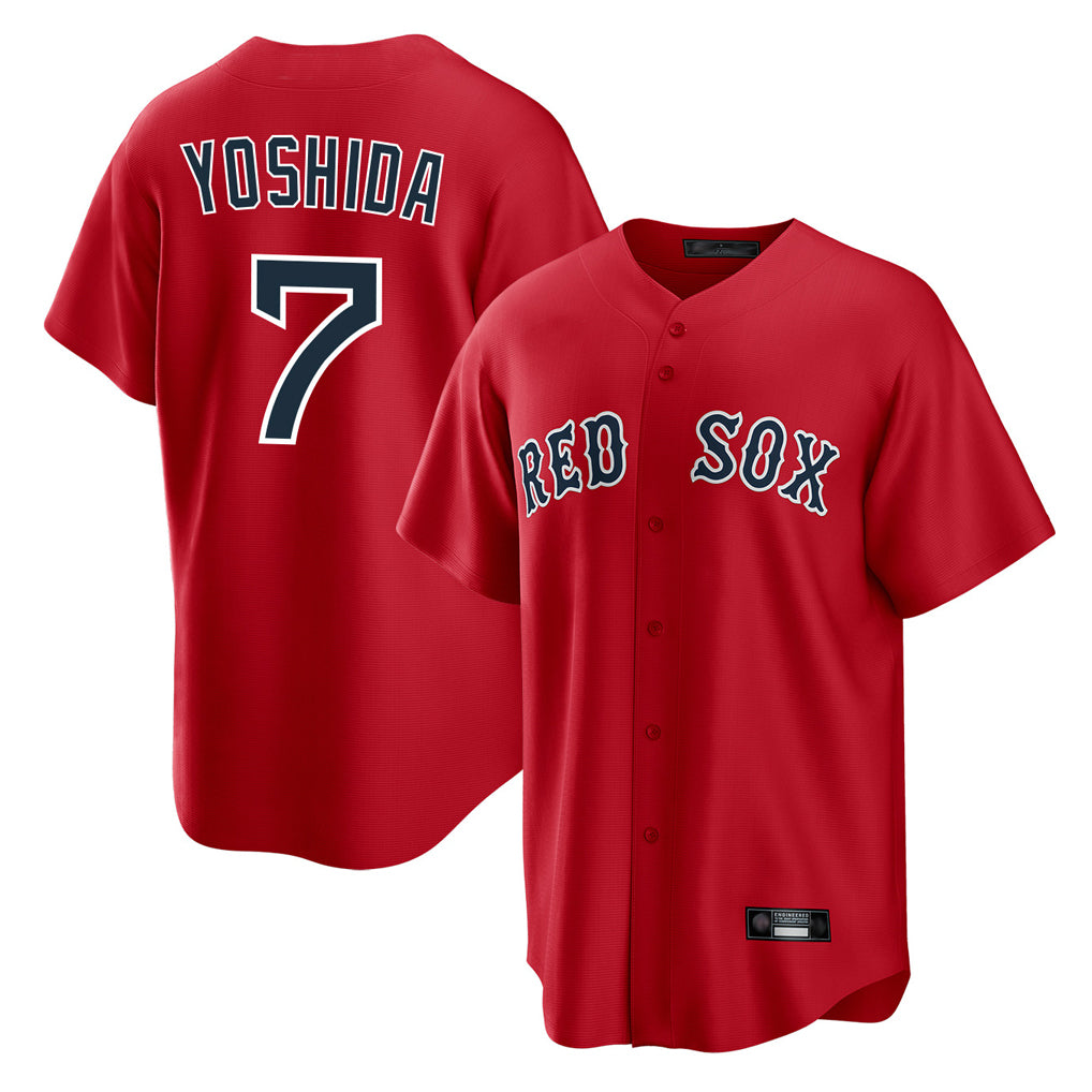 Pkot B.Red Sox #7 Masataka Yoshida Player Red Home Game Stitched Jerseys