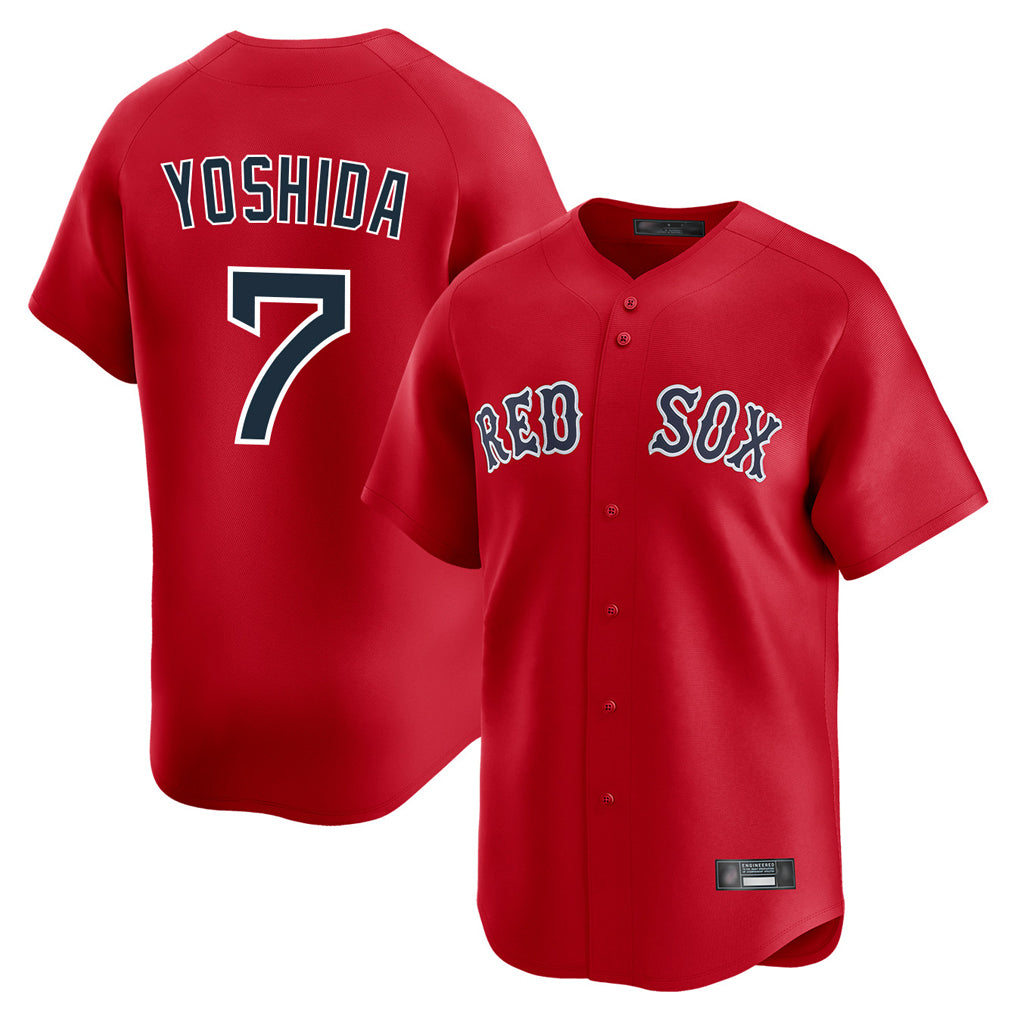 Pkot B.Red Sox #7 Masataka Yoshida Player Red Limited Home Game Stitched Jerseys