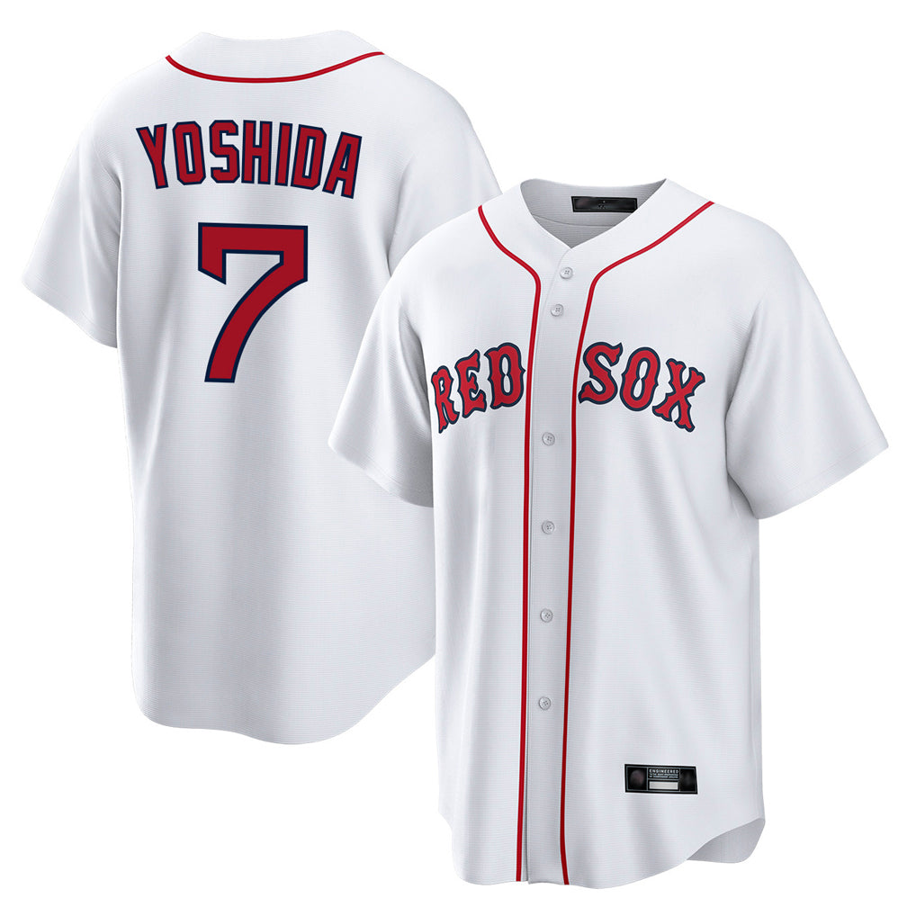 Pkot B.Red Sox #7 Masataka Yoshida Player White Home Game Stitched Jerseys