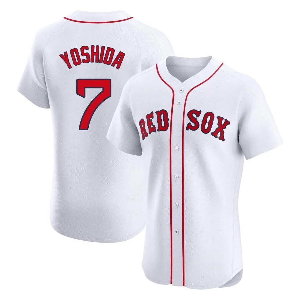 Pkot B.Red Sox #7 Masataka Yoshida Player White Limited Elite Home Game Stitched Jerseys