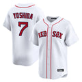 Pkot B.Red Sox #7 Masataka Yoshida Player White Limited Home Game Stitched Jerseys