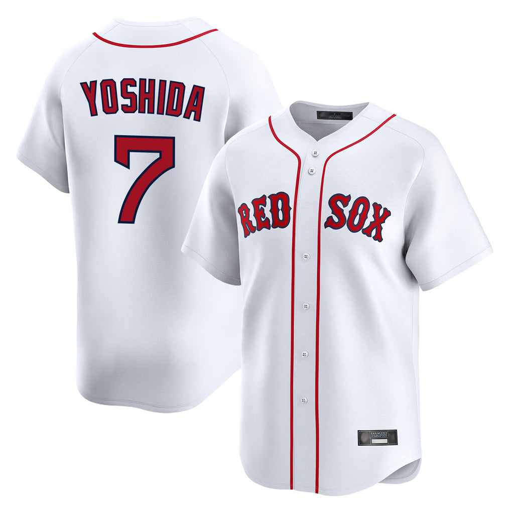 Pkot B.Red Sox #7 Masataka Yoshida Player White Limited Home Game Stitched Jerseys