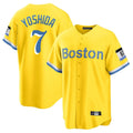 Pkot B.Red Sox #7 Masataka Yoshida Player Yellow Home Game Stitched Jerseys