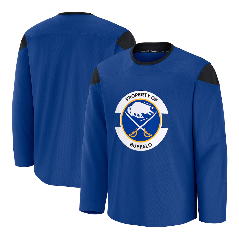 Yuxns B.Sabres Royal Practice Stitched Jerseys