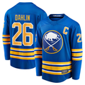 Yuxns B.Sabres #26 Rasmus Dahlin Royal Home Captain Patch Breakaway Stitched Jerseys
